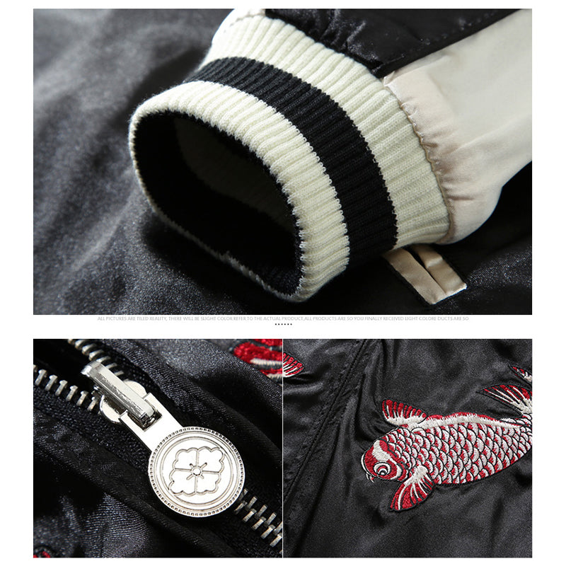Heavy Industries Embroidered Baseball Uniform Jacket Men's Yokosuka Jacket Best YouTube Store