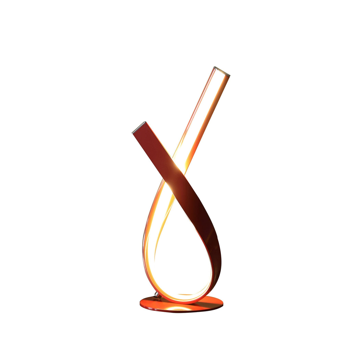 17" Red Modern Abstract Ribbons Table Lamp LuxuryLifeWay Online Store