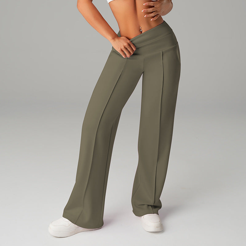 High-waisted Loose-fitting Wide-leg Womens Sweatpants NorixaFashion.com