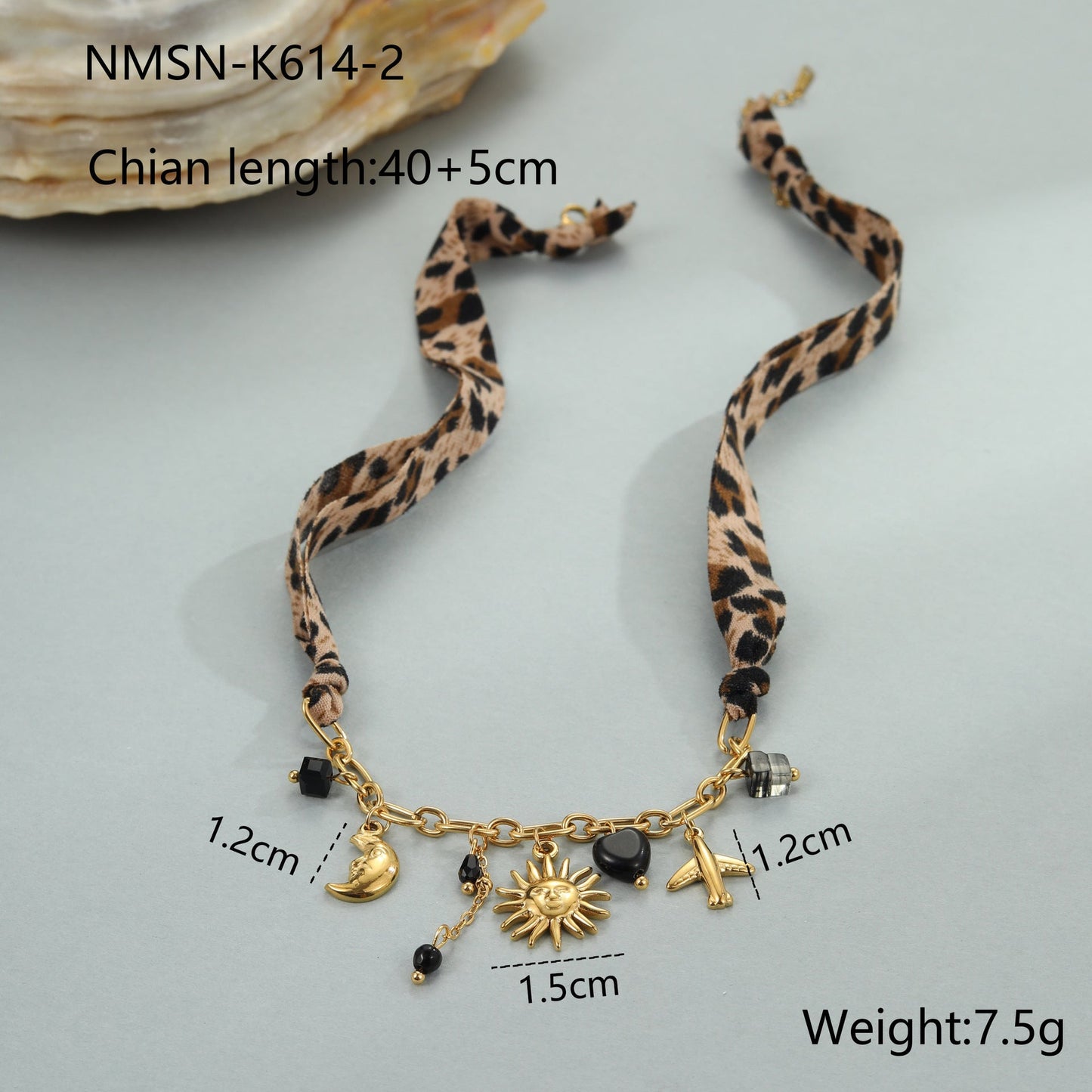 Leopard Series Love Sun Pendant Stainless Steel Ornament LadyShow.Store