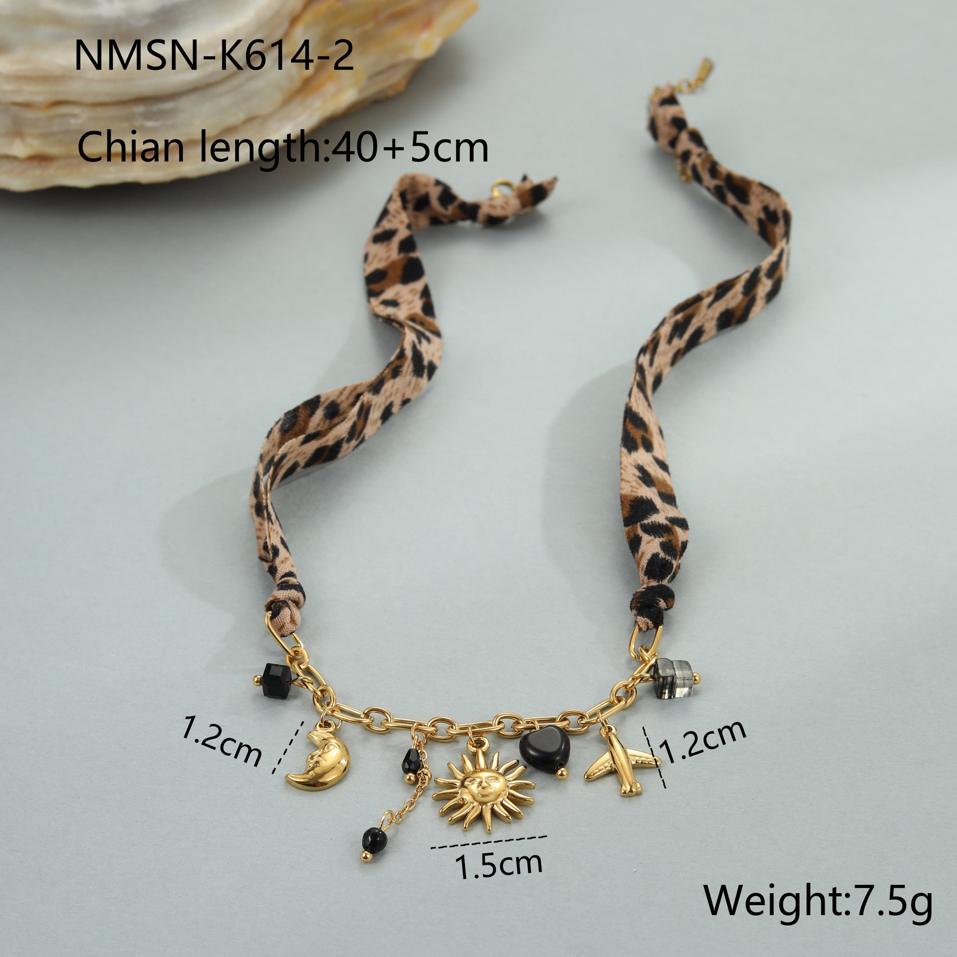 Leopard Series Love Sun Pendant Stainless Steel Ornament LadyShow.Store