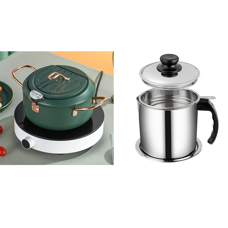 Stainless Steel Telescopic Folding Basket Frying Basket French Fries Degreasing Kitchen Tool CJD2