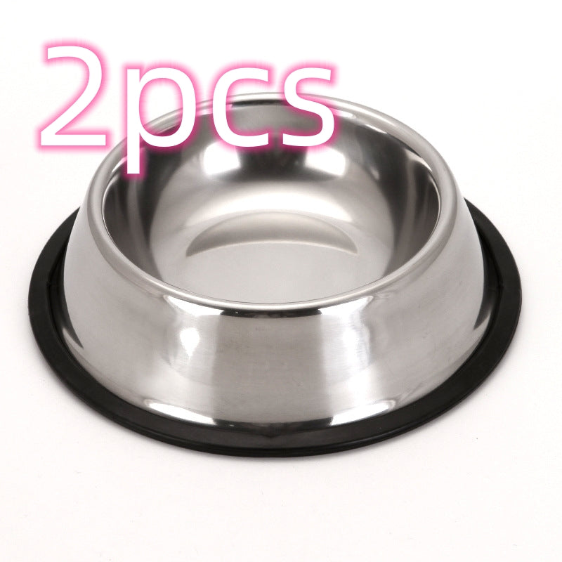 Classic Stainless Steel Bowls Pets Fashion