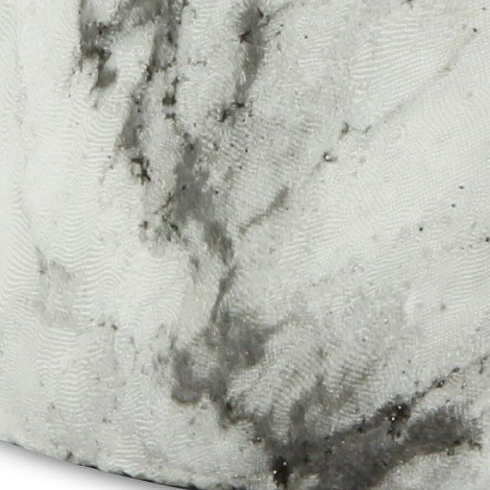 6" White and Gray Marbleized Ceramic Indoor Outdoor Round Pot Planter LuxuryLifeWay Online Store