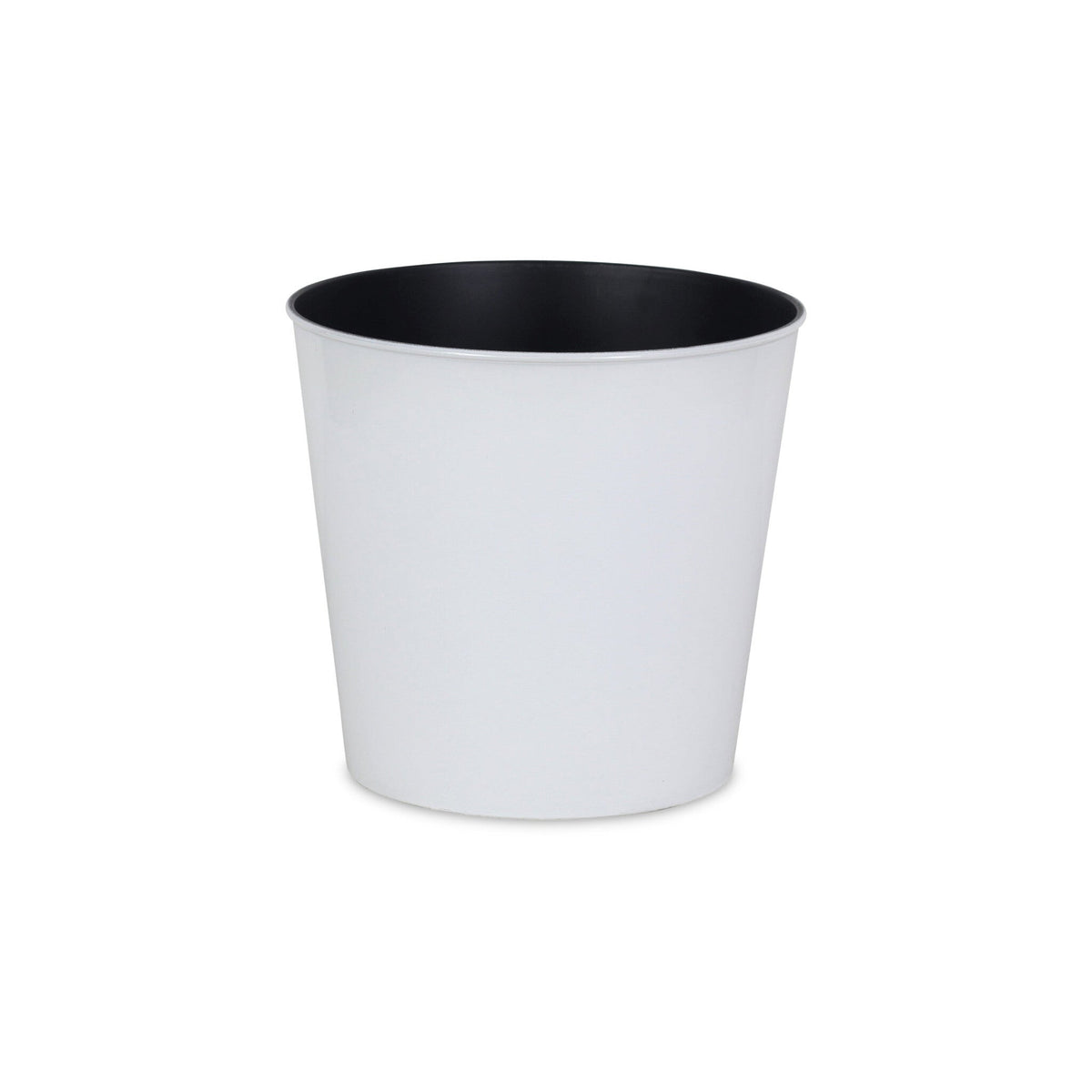 11" White Recycled Plastic Indoor Outdoor Round Pot Planter LuxuryLifeWay Online Store