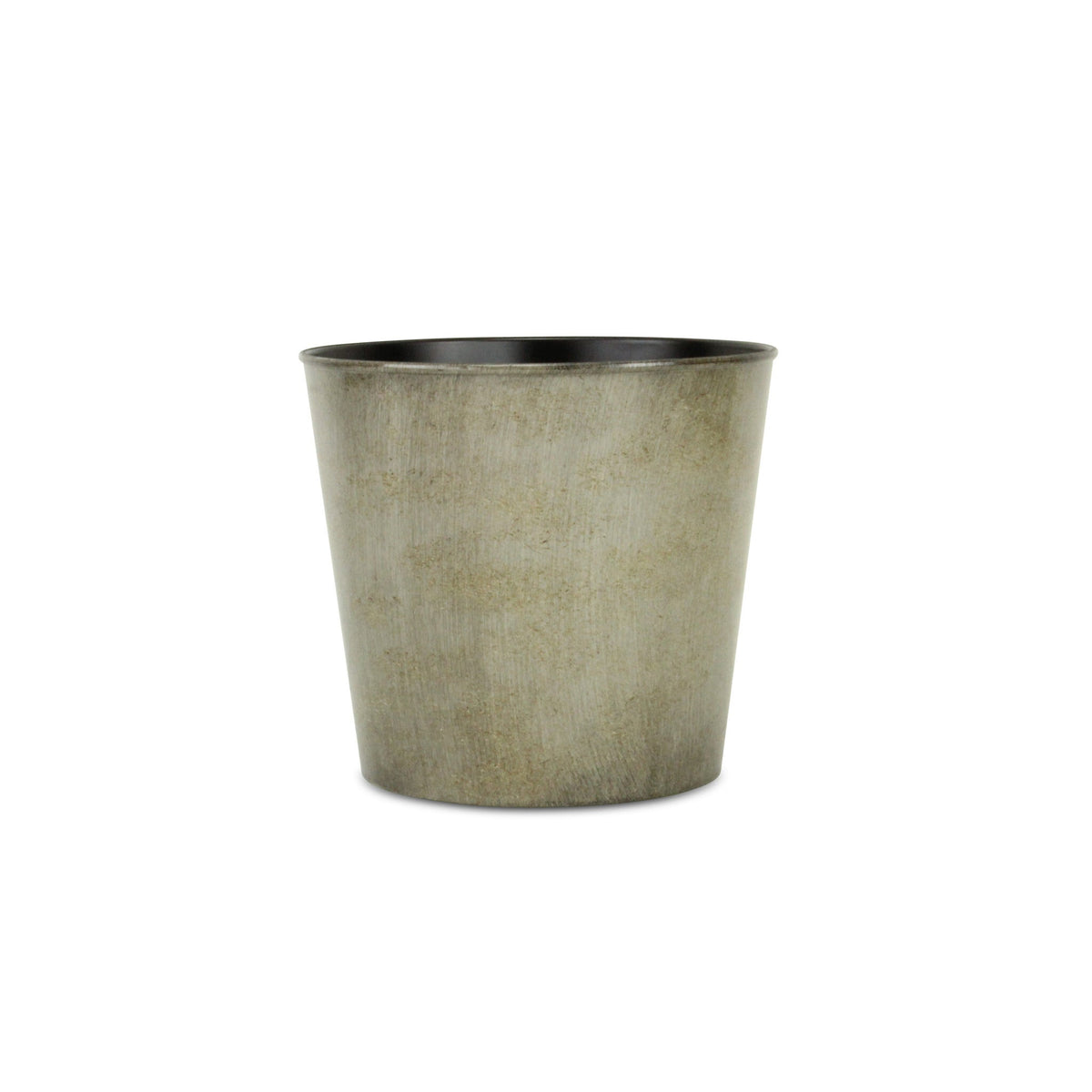 9" Gray Recycled Plastic Indoor Outdoor Round Pot Planter LuxuryLifeWay Online Store