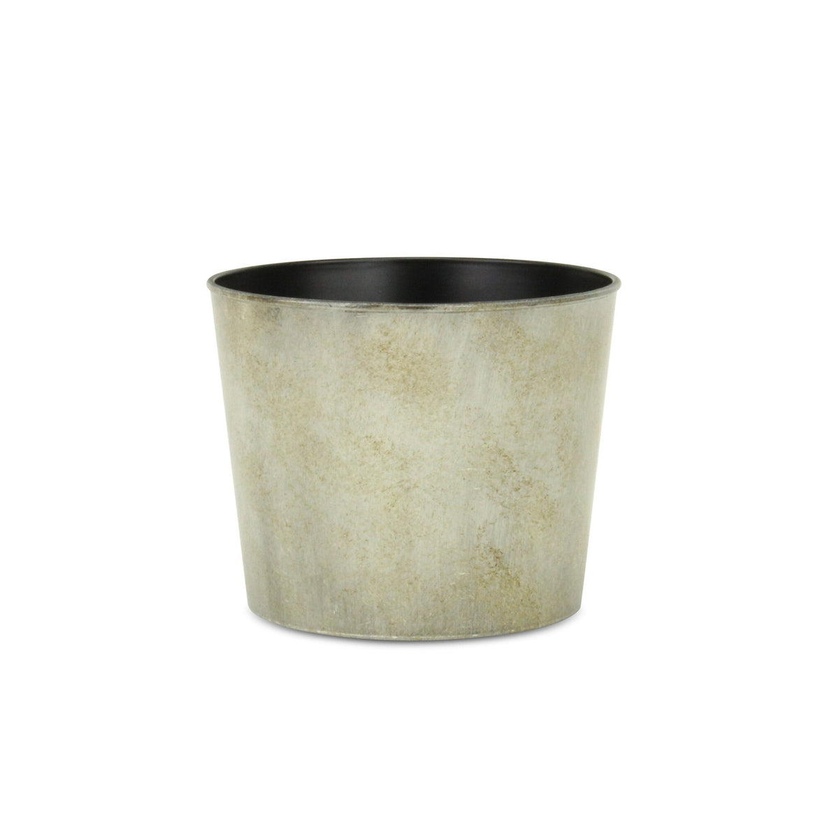 7" Gray Recycled Plastic Indoor Outdoor Round Pot Planter LuxuryLifeWay Online Store