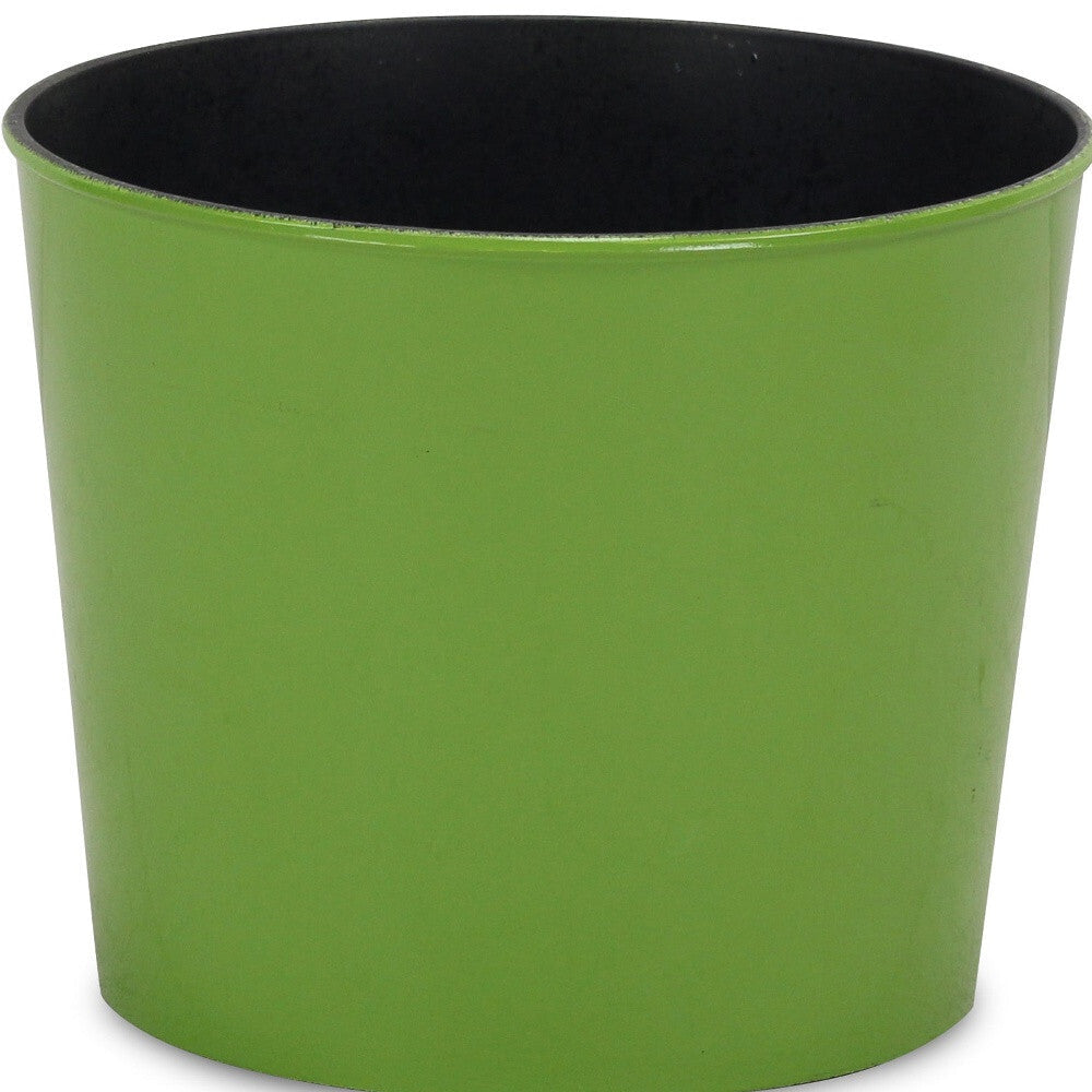 7" Lime Green Recycled Plastic Indoor Outdoor Round Pot Planter LuxuryLifeWay Online Store