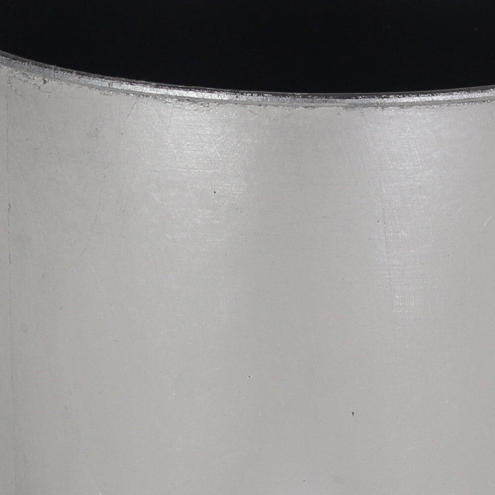 7" Silver Recycled Plastic Indoor Outdoor Round Pot Planter LuxuryLifeWay Online Store