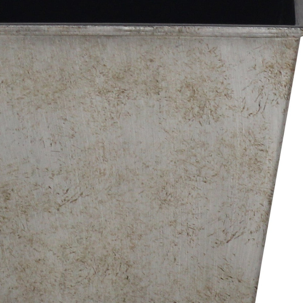 5" Gray Recycled Plastic Indoor Outdoor Square Pot Planter LuxuryLifeWay Online Store