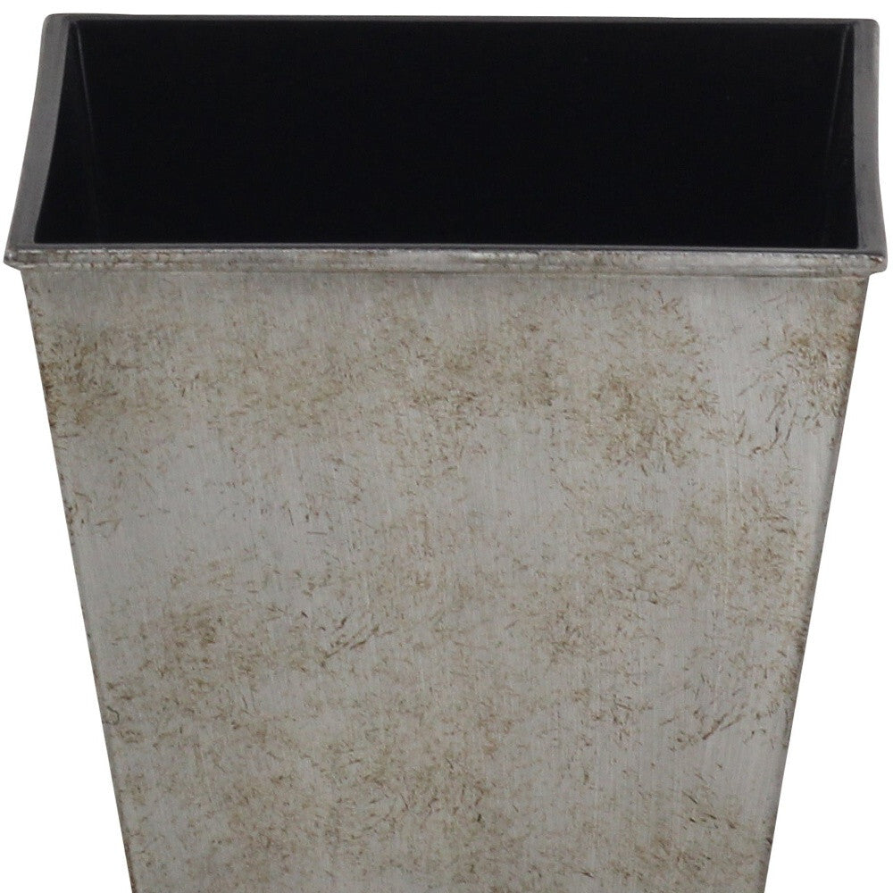 5" Gray Recycled Plastic Indoor Outdoor Square Pot Planter LuxuryLifeWay Online Store