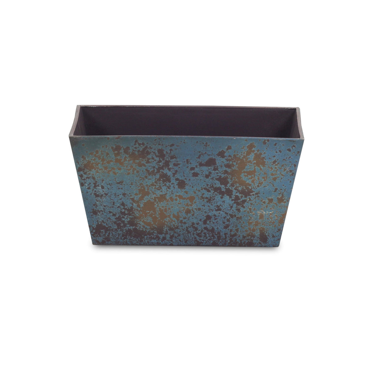 8" Blue Recycled Plastic Indoor Outdoor Rectangular Planter Box LuxuryLifeWay Online Store