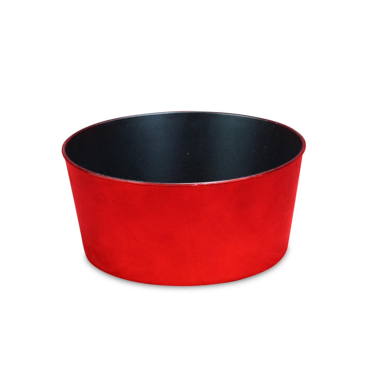 12" Red Recycled Plastic Indoor Outdoor Round Pot Planter LuxuryLifeWay Online Store