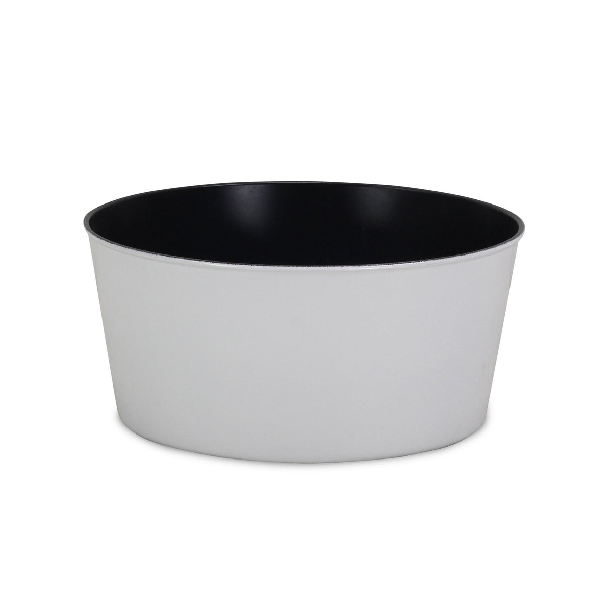 12" White Recycled Plastic Indoor Outdoor Round Pot Planter LuxuryLifeWay Online Store