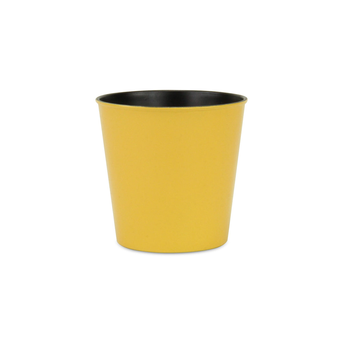 5" Yellow Recycled Plastic Indoor Outdoor Round Pot Planter LuxuryLifeWay Online Store