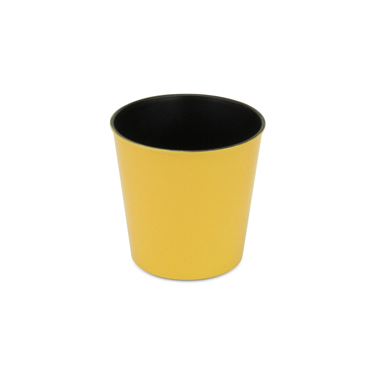 5" Yellow Recycled Plastic Indoor Outdoor Round Pot Planter LuxuryLifeWay Online Store