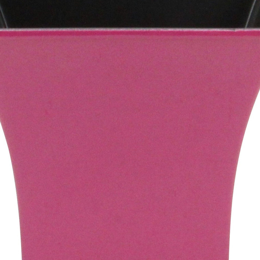 5" Hot Pink Recycled Plastic Indoor Outdoor Square Pot Planter LuxuryLifeWay Online Store