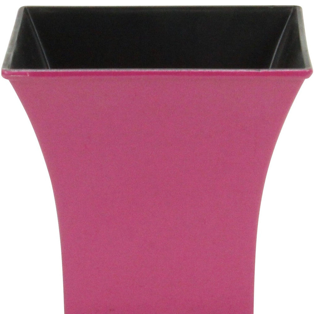5" Hot Pink Recycled Plastic Indoor Outdoor Square Pot Planter LuxuryLifeWay Online Store