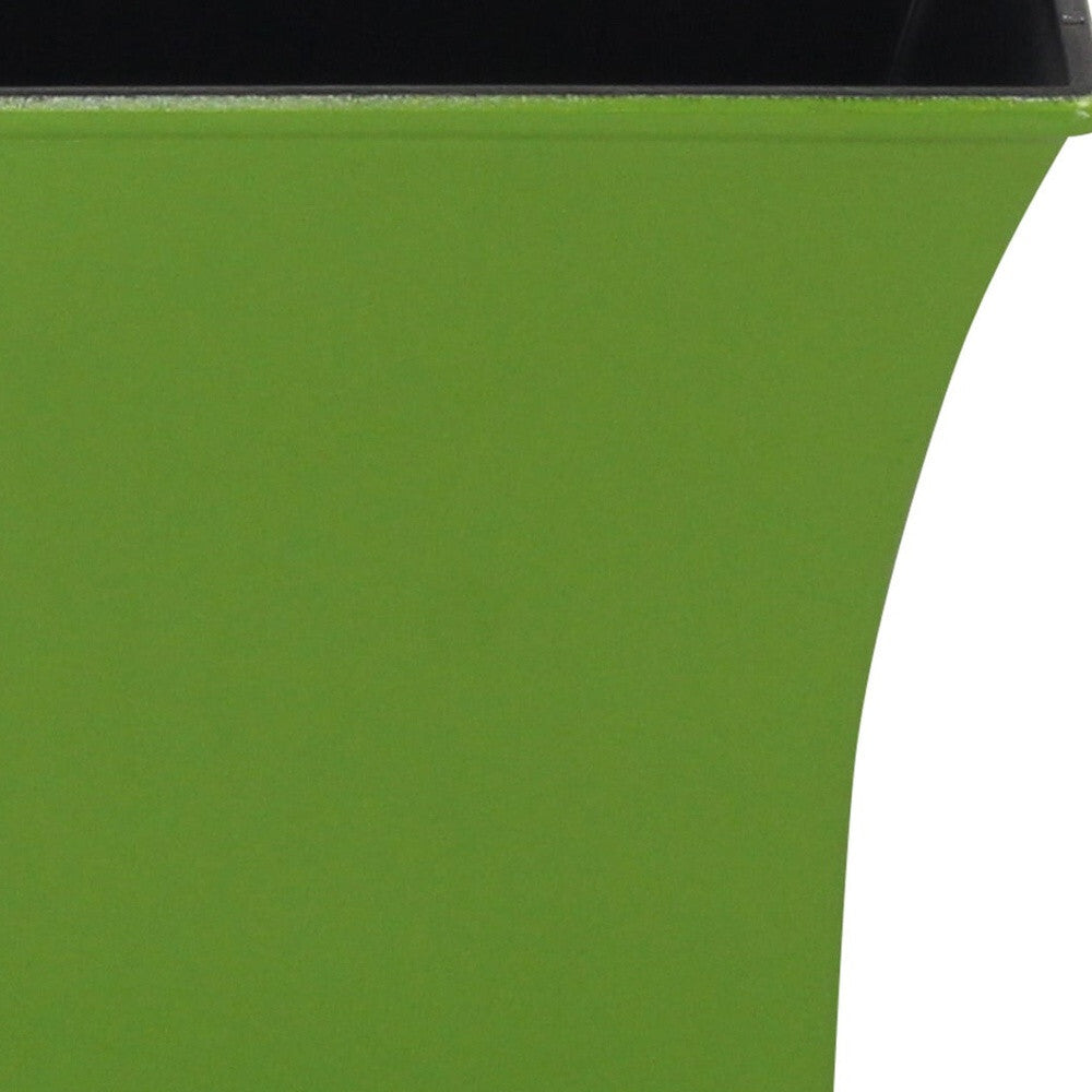 5" Lime Green Recycled Plastic Indoor Outdoor Square Pot Planter LuxuryLifeWay Online Store