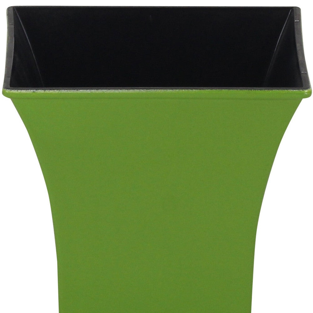 5" Lime Green Recycled Plastic Indoor Outdoor Square Pot Planter LuxuryLifeWay Online Store