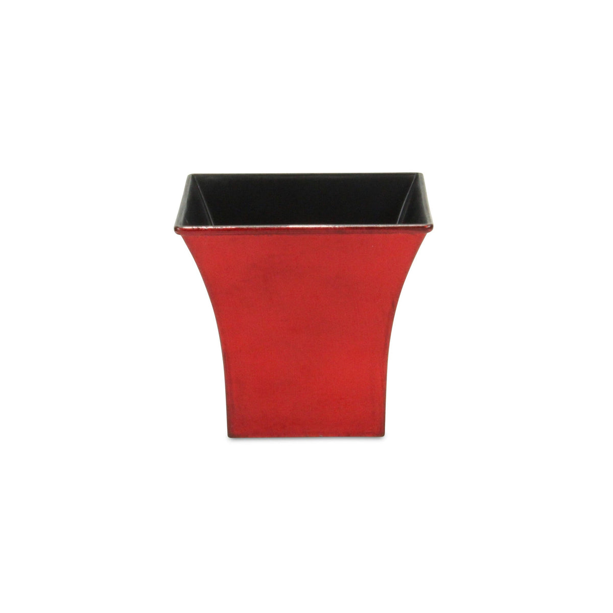 5" Red Recycled Plastic Indoor Outdoor Square Pot Planter LuxuryLifeWay Online Store