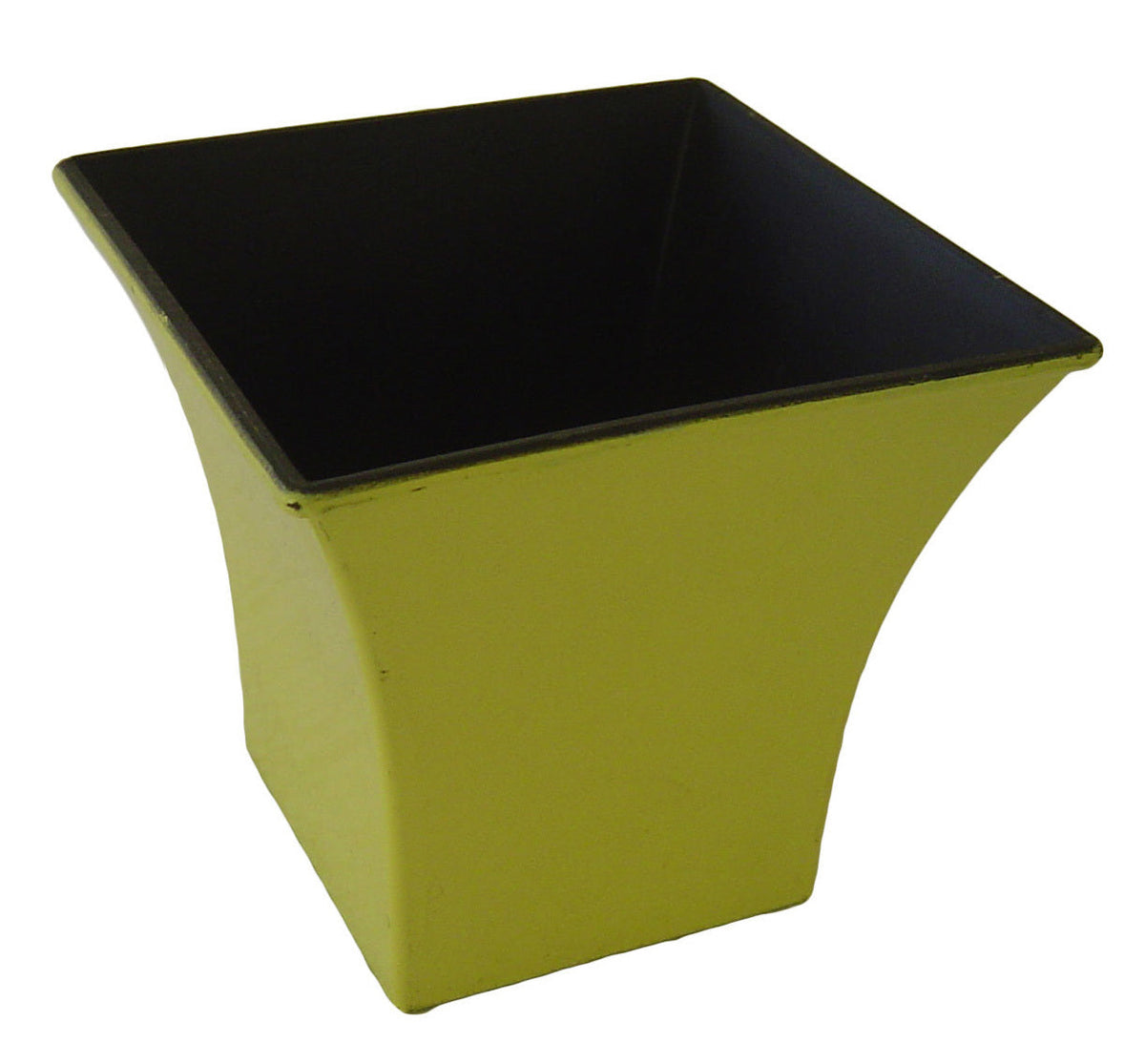 5" Yellow Recycled Plastic Indoor Outdoor Square Pot Planter LuxuryLifeWay Online Store