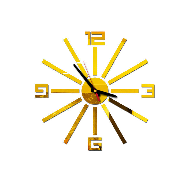 Creative DIY Acrylic Wall Clock Mute Wall Sticker PearlNestDecor.com