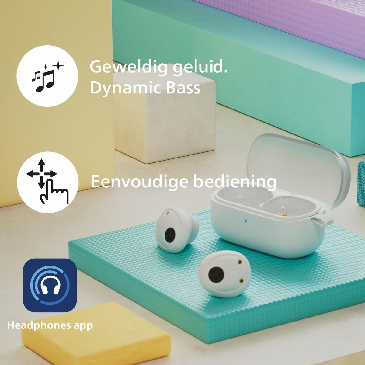 Headphones Philips TAT2149WT White LuxuryLifeWay Online Store