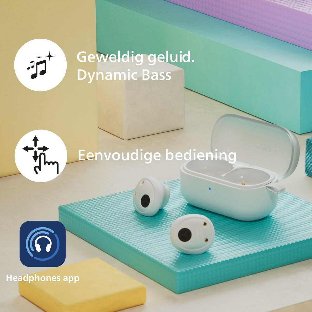 Headphones Philips TAT2149WT White LuxuryLifeWay Online Store