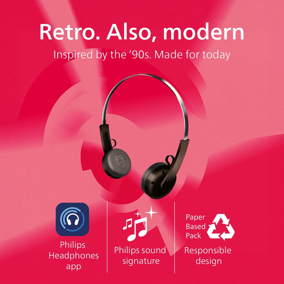 Headphones Philips TAH2000BK Black LuxuryLifeWay Online Store