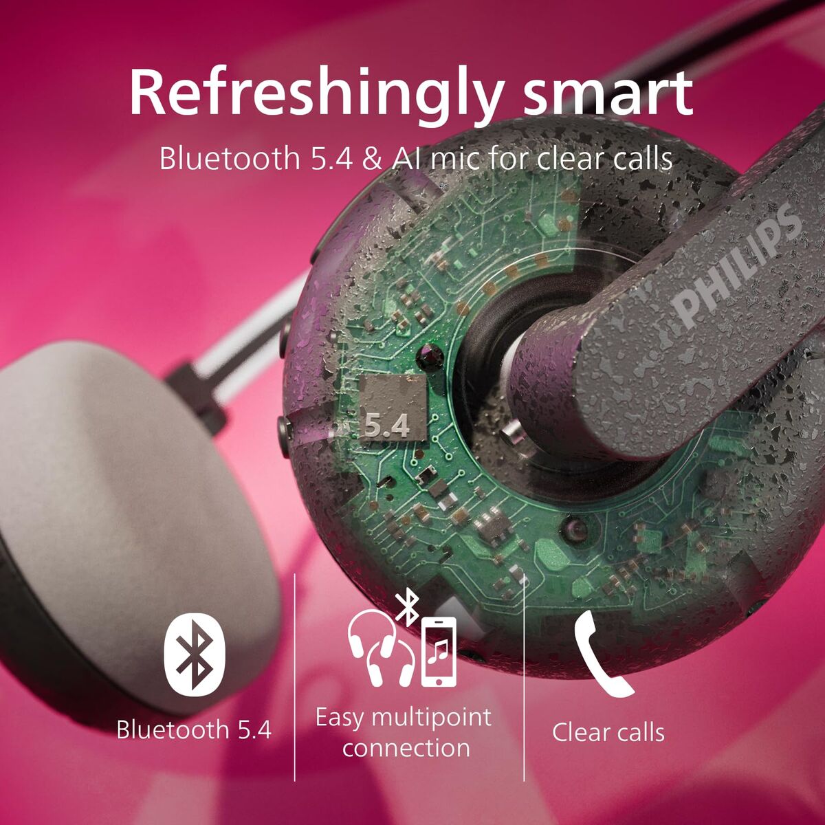 Headphones Philips TAH2000BK Black LuxuryLifeWay Online Store