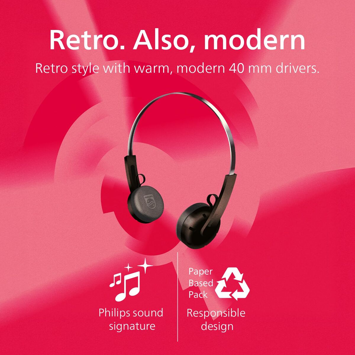 Headphones Philips TAH2000WT White LuxuryLifeWay Online Store