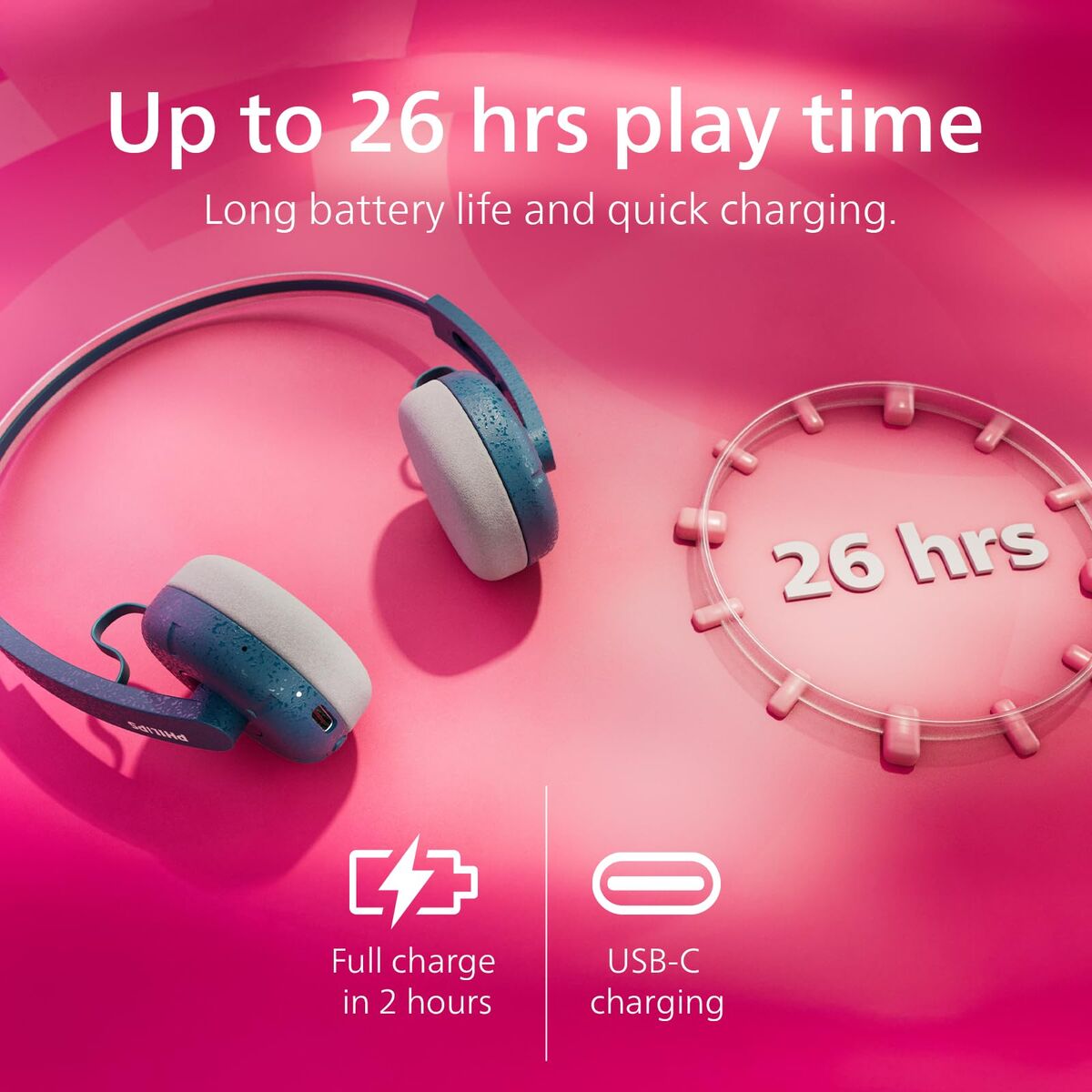 Headphones Philips TAH2000TL Turquoise LuxuryLifeWay Online Store