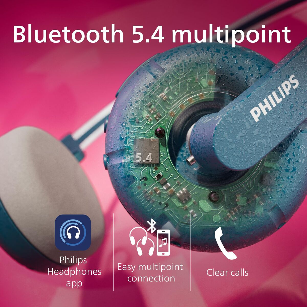Headphones Philips TAH2000TL Turquoise LuxuryLifeWay Online Store