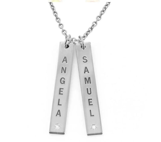 Personalized Vertical Necklace, Mother's Day Gift LuxuryLifeWay Online Store