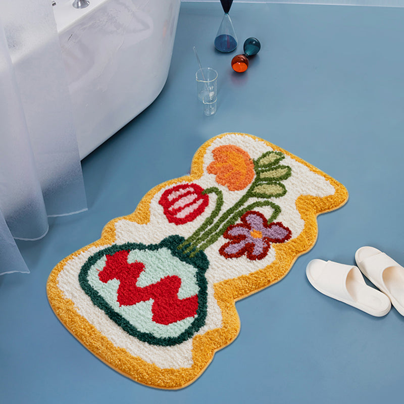 Huahua Bathroom Floor Mat Is Absorbent And Non-slip