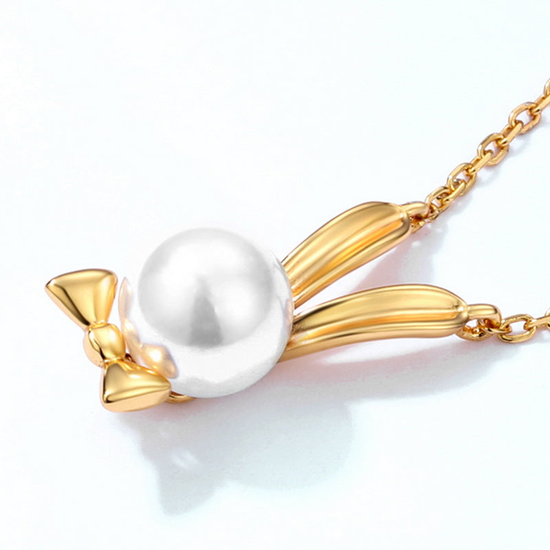 Ladies fashion rabbit s925 silver necklace LadyShow.Store