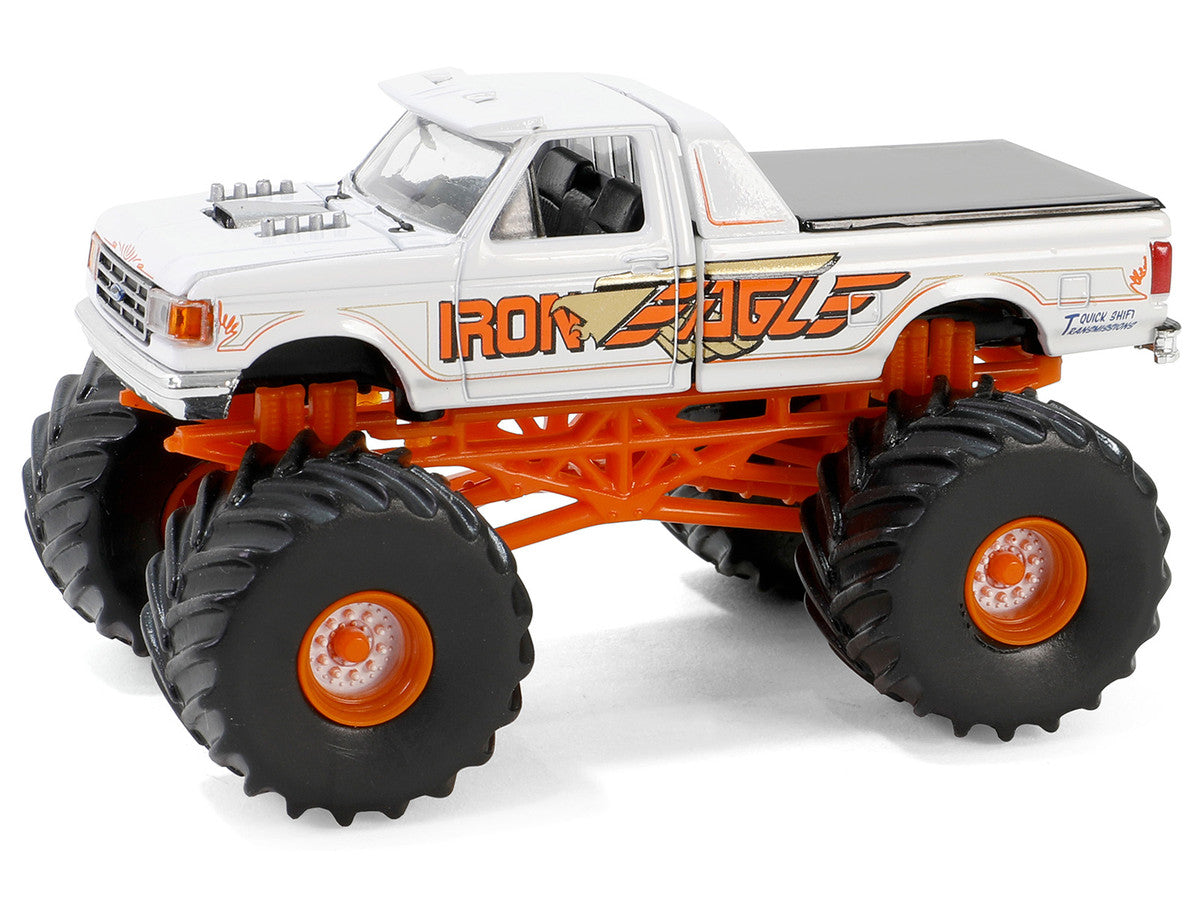 1990 Ford F-350 Monster Truck White "Iron Eagle" "Kings of Crunch" Series 15 1/64 Diecast Model Car by Greenlight LuxuryLifeWay Online Store