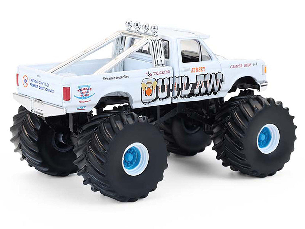 1988 Ford F-150 Monster Truck "Jersey Outlaw" White "Kings of Crunch" Series 16 1/64 Diecast Model Car by Greenlight LuxuryLifeWay Online Store