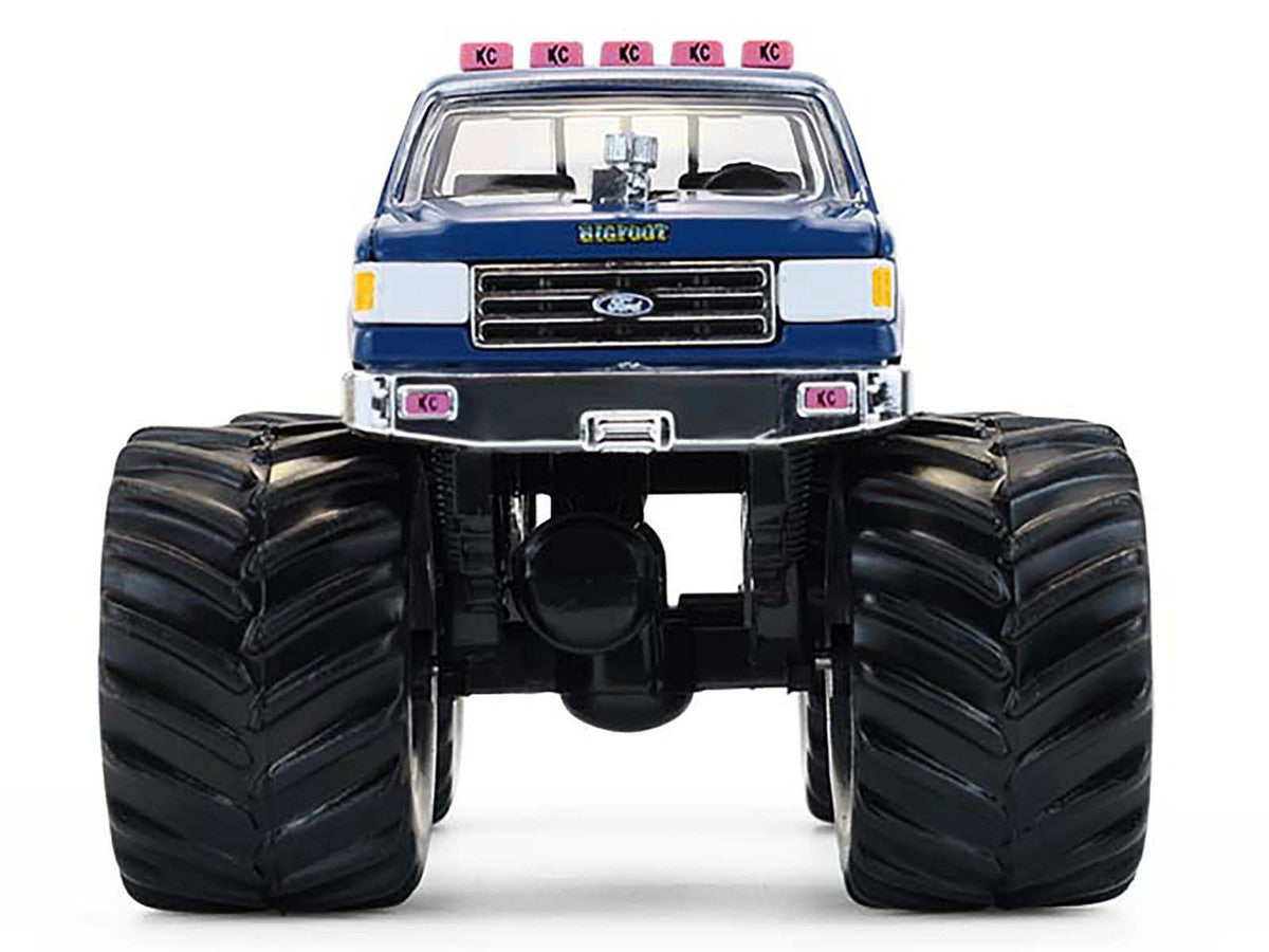 1990 Ford F-350 Monster Truck "Bigfoot #4" Blue "Kings of Crunch" Series 16 1/64 Diecast Model Car by Greenlight LuxuryLifeWay Online Store