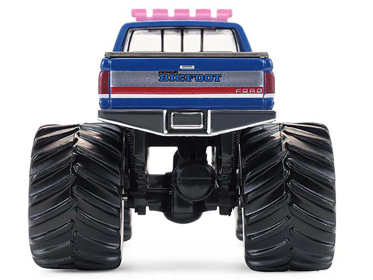 1990 Ford F-350 Monster Truck "Bigfoot #4" Blue "Kings of Crunch" Series 16 1/64 Diecast Model Car by Greenlight LuxuryLifeWay Online Store