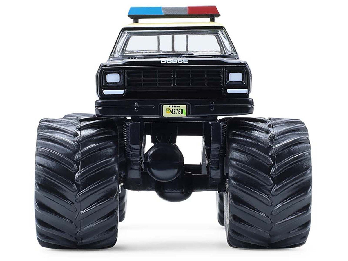 1983 Dodge Ram W350 Monster Truck "Florida Highway Patrol" Black with Cream Top and Stripes "Kings of Crunch - Hot Pursuit" Special Edition 1/64 Diecast Model Car by Greenlight LuxuryLifeWay Online Store