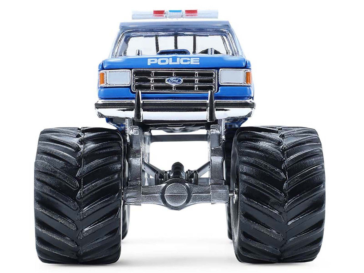 1990 Ford F-350 Monster Truck "NYPD (New York Police Department)" Blue with White Top "Kings of Crunch - Hot Pursuit" Special Edition 1/64 Diecast Model Car by Greenlight LuxuryLifeWay Online Store