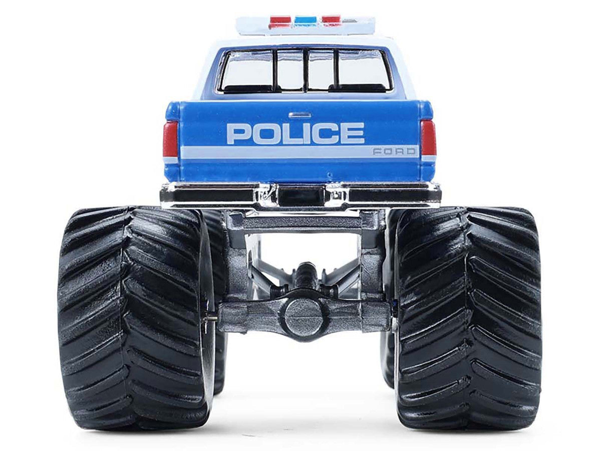 1990 Ford F-350 Monster Truck "NYPD (New York Police Department)" Blue with White Top "Kings of Crunch - Hot Pursuit" Special Edition 1/64 Diecast Model Car by Greenlight LuxuryLifeWay Online Store