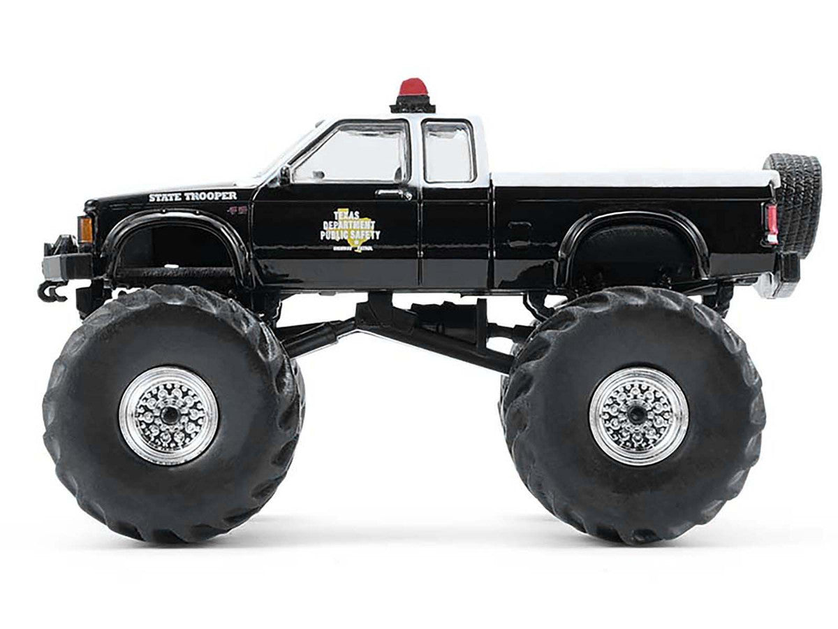 1990 GMC S-15 Monster Truck "Texas Department of Public Safety" Black and White "Kings of Crunch - Hot Pursuit" Special Edition 1/64 Diecast Model Car by Greenlight LuxuryLifeWay Online Store