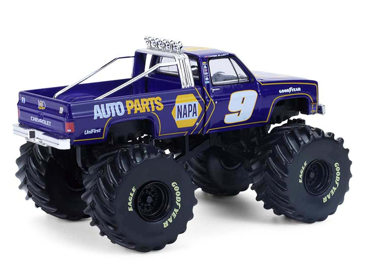 1984 Chevrolet C20 Monster Truck #9 "NAPA" Blue with Graphics "Kings of Crunch - Hendrick Motorsports Tribute" Special Edition 1/64 Diecast Model Car by Greenlight LuxuryLifeWay Online Store