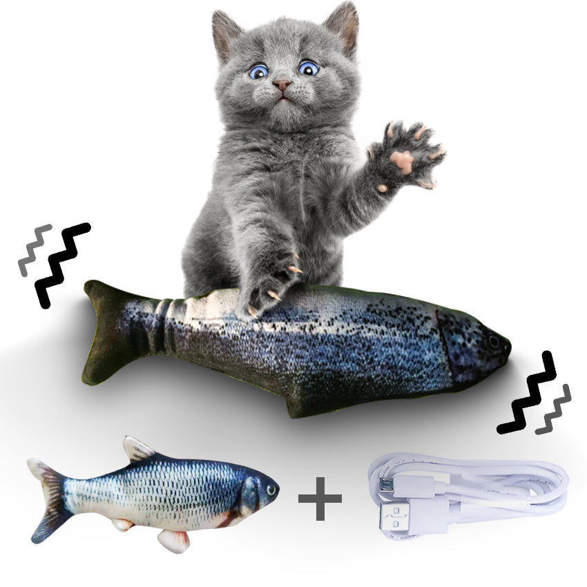 Without Cat Nip Version - Electric Jumping Fish Simulation Electric Fish Toy Pets Fashion