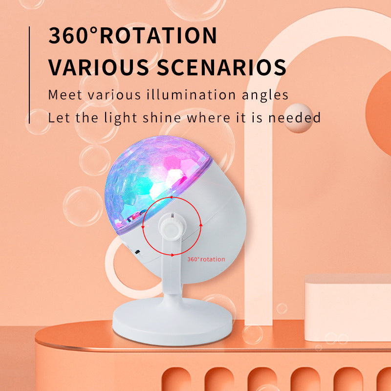 Colorful Magic Ball Bluetooth Music Lights Atmosphere Projection Lamp