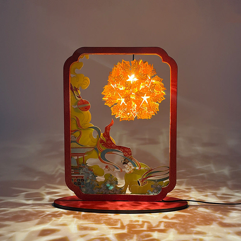 Goddess Festival Creative Paper Sculpture Lamp PearlNestDecor.com