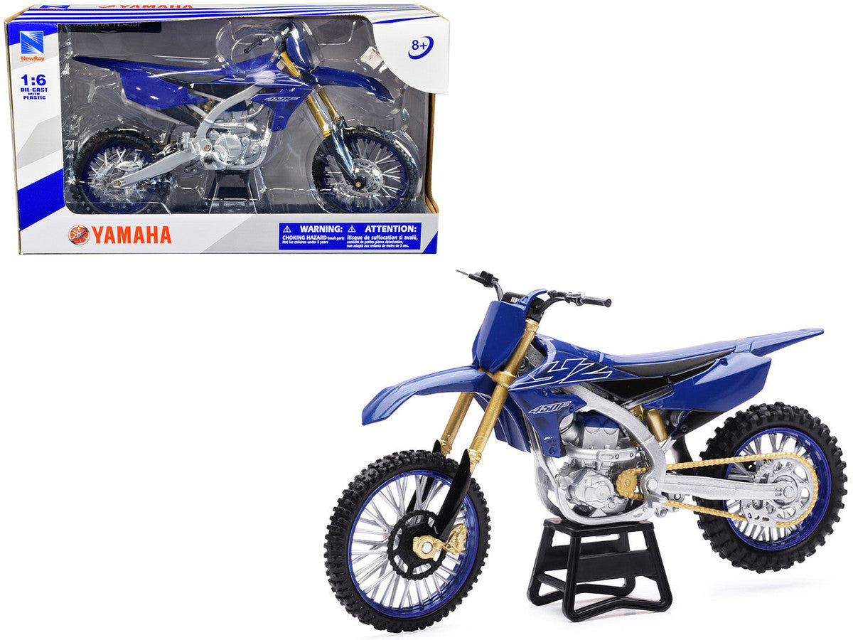 Yamaha YZ450F Dirt Bike Motorcycle Blue and Black 1/6 Diecast Model by New Ray LuxuryLifeWay Online Store